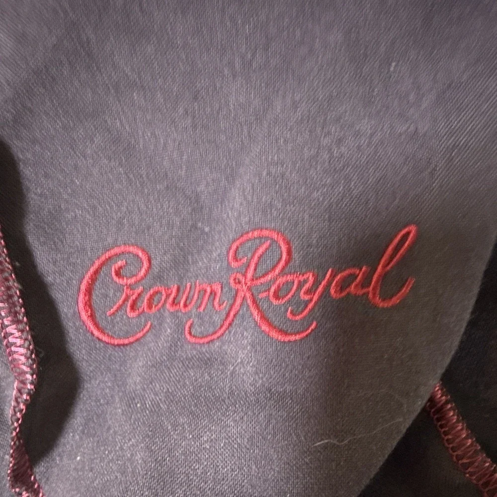 Crown Royal Embroidered Drawstring Bag Pouches Lot, Purple Green Black